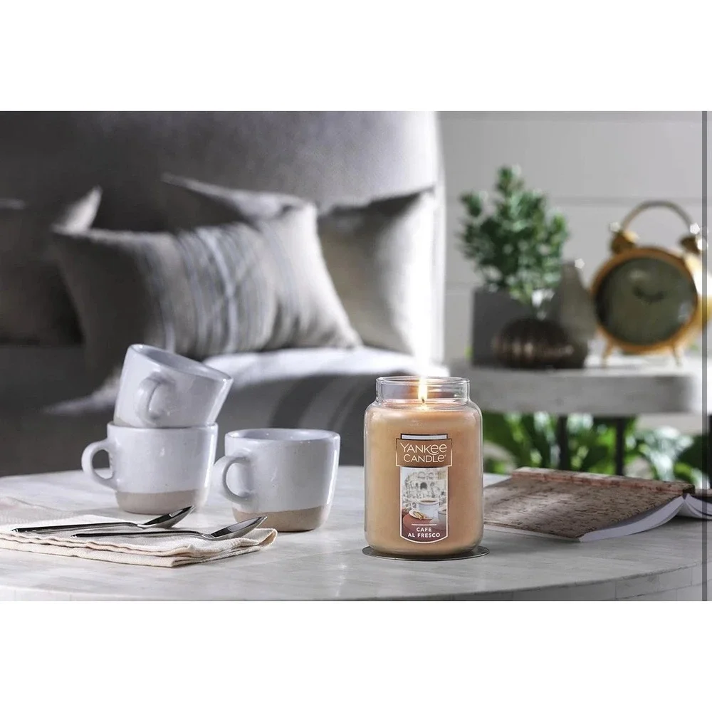 Yankee‎ Candle Cafe Al Fresco Classic Large Jar 22 Ounce Candle - NEW